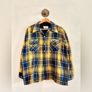 1970’s Montgomery Ward Loop Collar Plaid